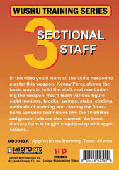 Wushu Training 3 Sectional Staff DVD Kenny Perez Northern Style Kung Fu weapon