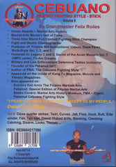 Filipino Martial Art Cebuano Stick Fighting #6 DVD GM Felix Roiles escrima kali