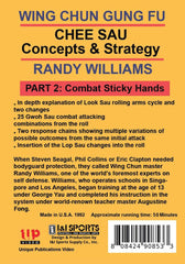Wing Chun Gung Fu Chee Sau #2 Look Sau Combat Sticky Hands DVD Randy Williams