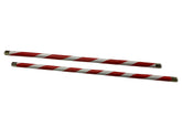 Red/White Spiral Tournament Demo Rattan Escrima Stick Set