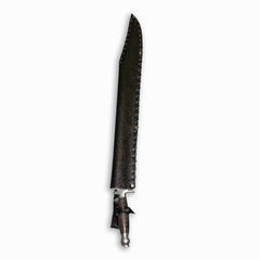 Filipino Dull Metal Practice Pinuti Training Sword with Sheath