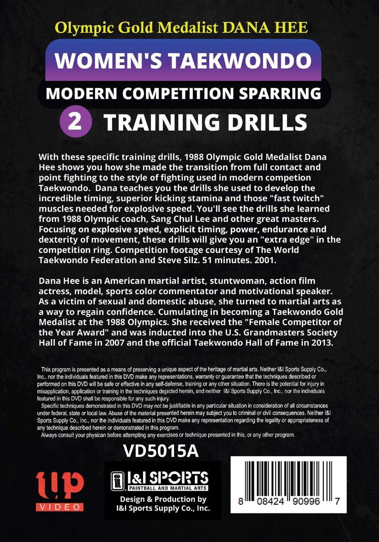 Taekwondo Training Drills Modern Competition Sparring DVD Dana Hee korean karate