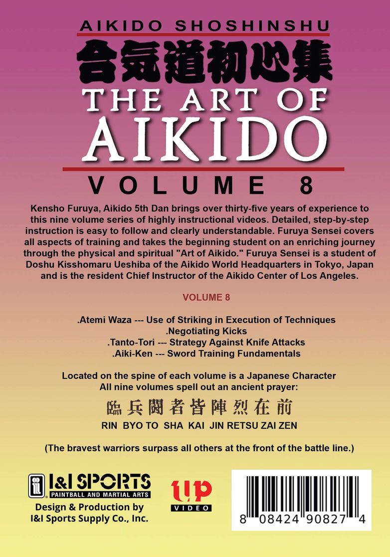 Shoshinshu Art of Aikido #8 Defensive Techniques DVD Kensho Furuya