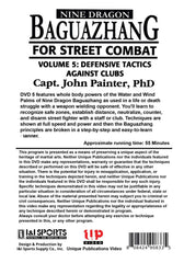 Nine Dragon Baguazhang Street Combat #5 Defensive Tactics DVD John Painter