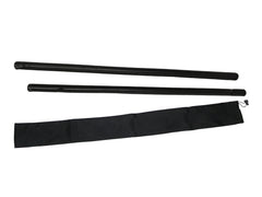 Black Rattan Stick Skinless Fire-Hardened Set 28in x 7/8in