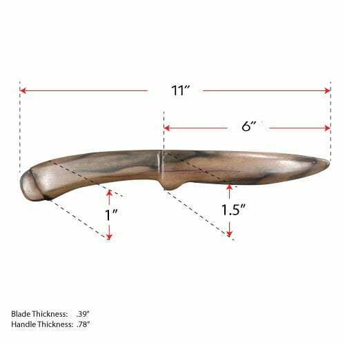Kamagong Ironwood Hardwood Practice 11" Training Knife Karate martial art